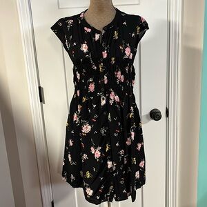 Free People Floral Smocked Dress Size M
